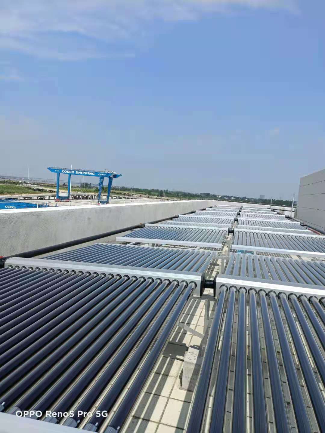 阳逻中交中远海港码头太阳能热水系统工程